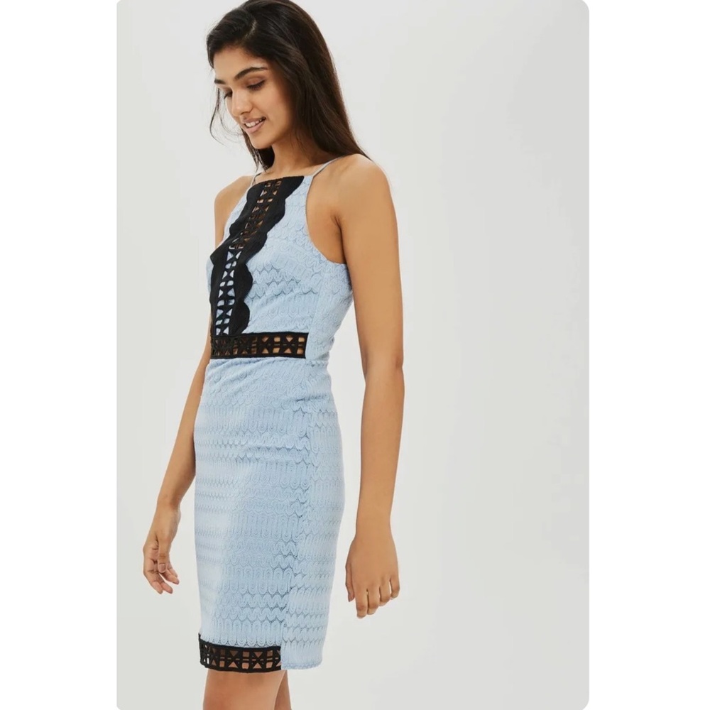 Topshop Cutout Crochet Lace Dress